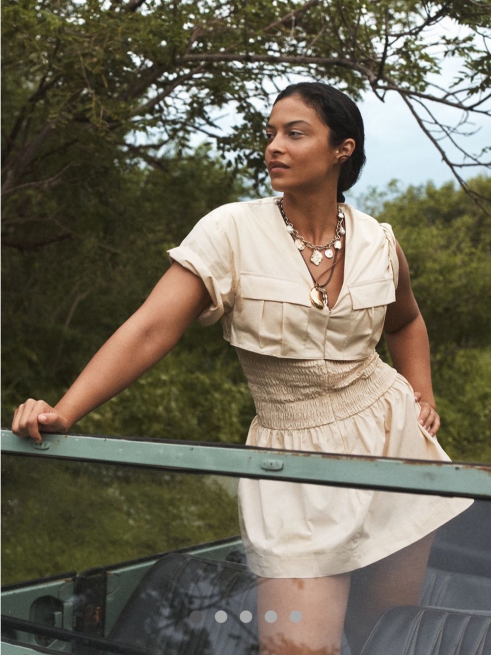 Anthropologie Mare Mare short sleeved utility shirt dress $158 NWT small